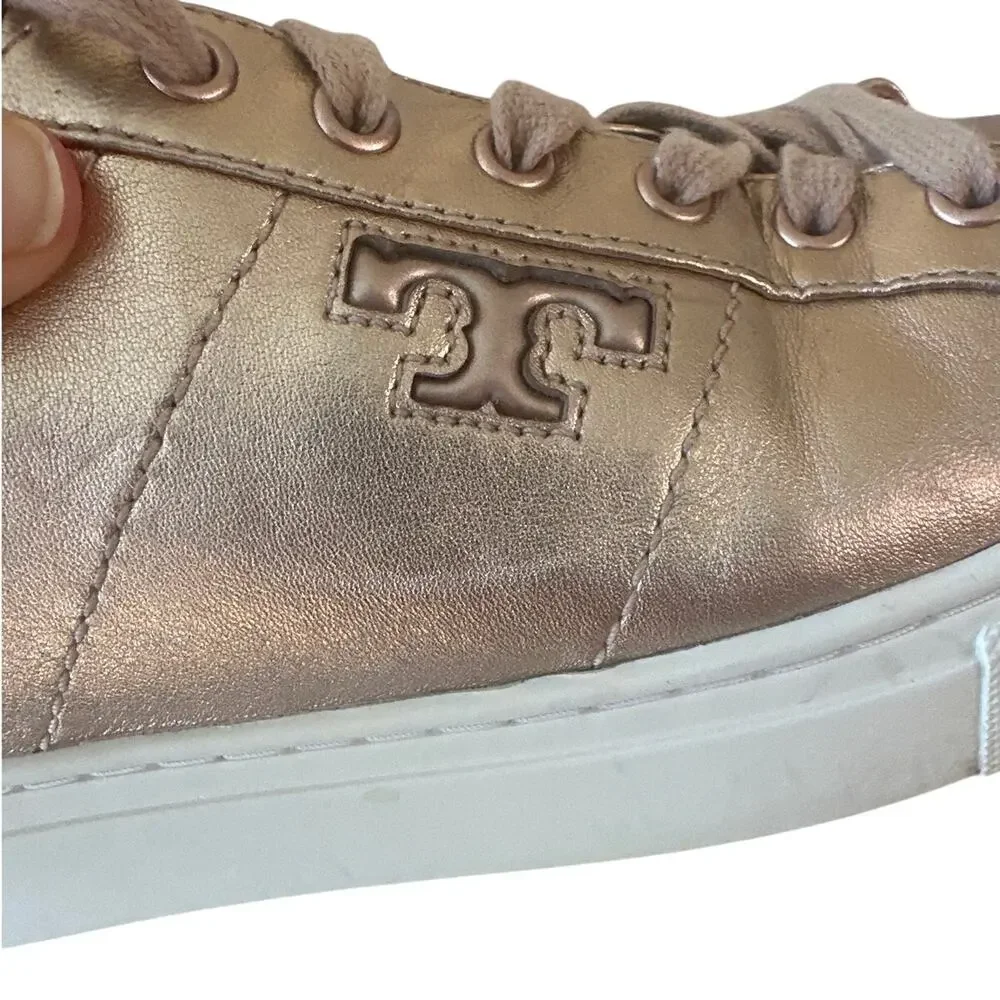 Tory Burch Amalia Rose Gold‎ Metallic Sneakers 8
